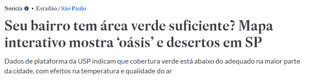 Cobertura de mídia deste projeto